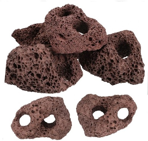 Aquarium red lava rock - aquarium, with