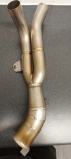 Yamaha R1 2009-2014, Exhaust link pipe, titanium Cat replacement, aftermarket.