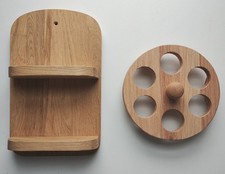 Solid Oak Wall Mounted Spice