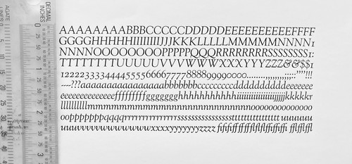 New letterpress type 18 - new,