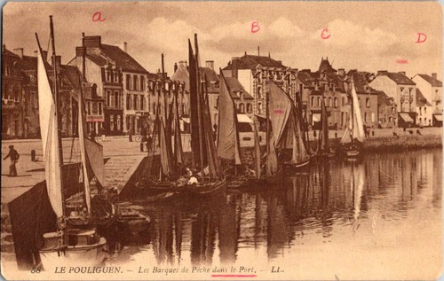 Pouliguen france postcard - pouliguen,