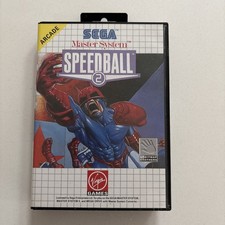 Vintage 1990 Sega Master System Version Speedball 2 Video Game Complete