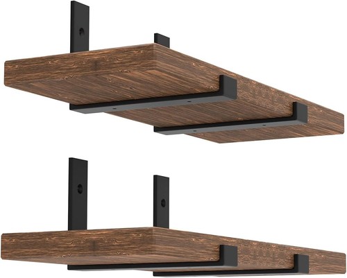 Pack rustic shelf brackets - rustic,