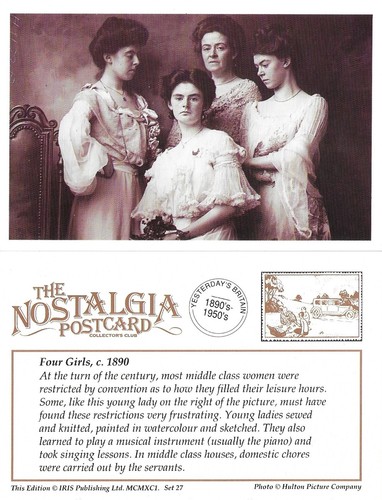 Postcard four girls - four,