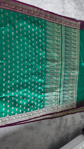 100 quality silk - silk, green