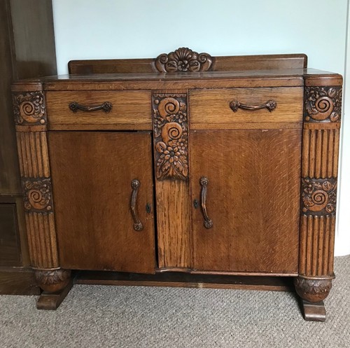 Solid oak sideboard - oak,