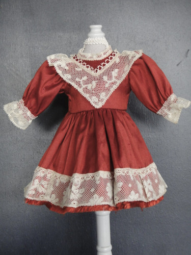 Bordeaux silk dress - bordeaux,