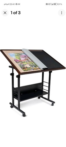 Jigsaw puzzle table tilt - puzzle,