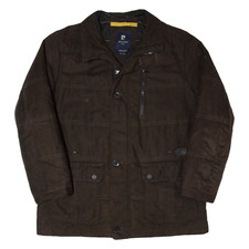 PIERRE CARDIN Insulated Mens Coat Brown XL