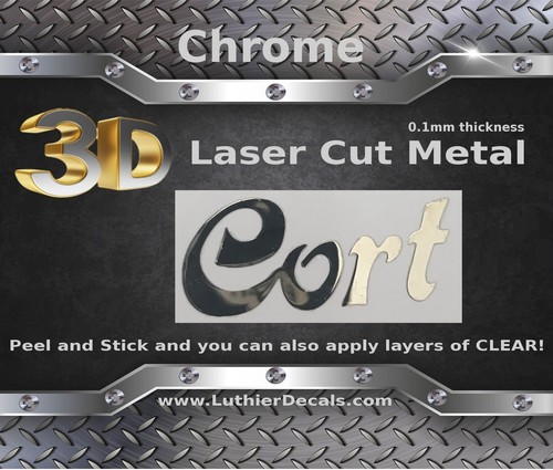 Cort guitar decal metal - decal,