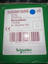 5 X GUGS01GSS SCREWLESS GRID Schneider Ultimate FREE UK POST