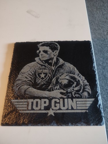 Laser engraved slate - engraved,