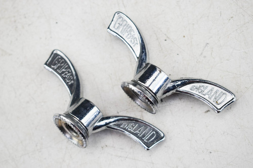 Pair gripfast vintage chrome - gripfast,