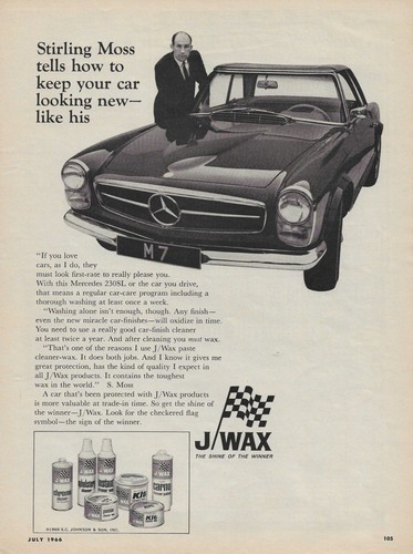 1966 wax mercedes - j,