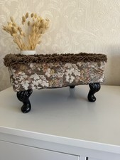 Vintage Fringed Footstool