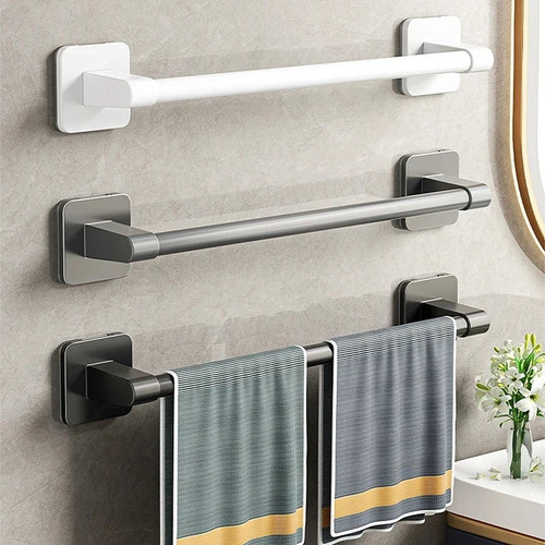 Bathroom towel holder self - holder,