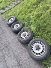 x4 15” steel wheels, 5x112