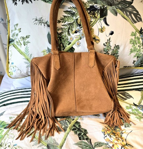 Ladies tan suede medium - tan,
