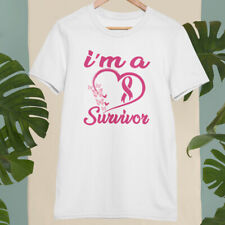 I Am a Survivor Hearts Butterflies Breast Cancer Awareness Heart T-shirt Gifts