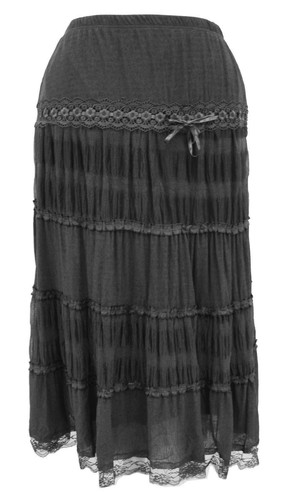 Dressy black lace - black, panel