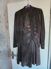 Monsoon Leather Suit  Size  18