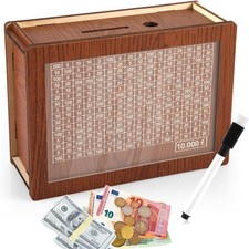 Wooden money box - box, counter