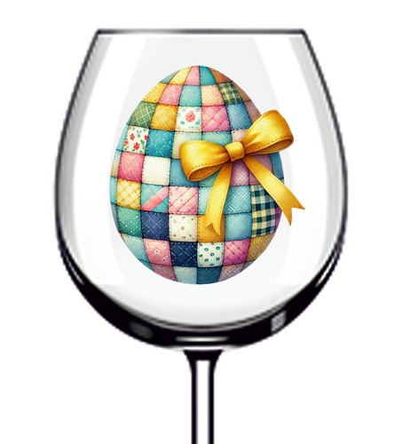 12x easter egg bow - egg, vinyl
