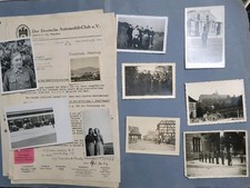 original german ww2 Lot Photos,  Document German Automobile Club Munich 1934
