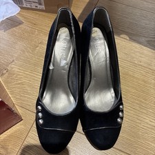 Ladies Lotus suede  Heeled