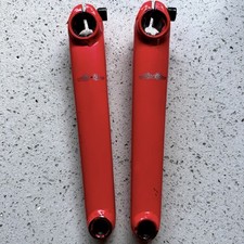 175mm GT BMX 3 Piece 19mm Crank Pedal Arms Old Mid School Bike Rare Factory Red