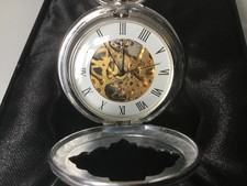 HERITAGE COLLECTION NANTES SILVER PLATED POCKET WATCH WORKING & CERTIFICATE