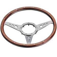 Moto-Lita Mark 3 Steering Wheel - 15'' Diameter / Semi Dish / Spokes (Holes)