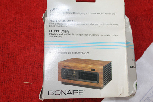 Bionaire air filter - filter, no.