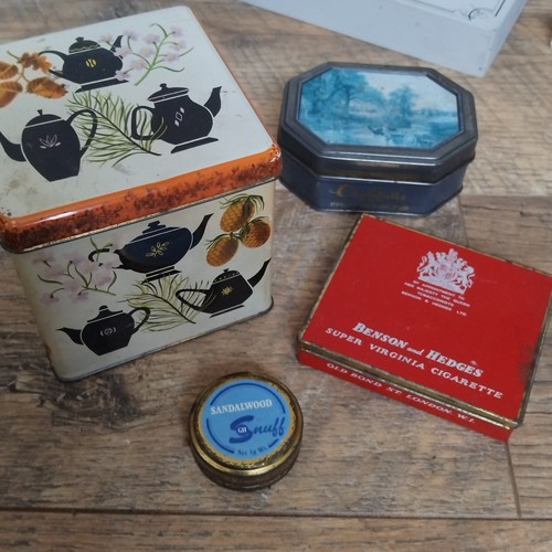 Job lot vintage tins - lot,