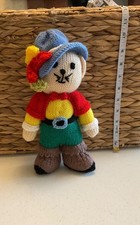 knitted handmade toy, puss in