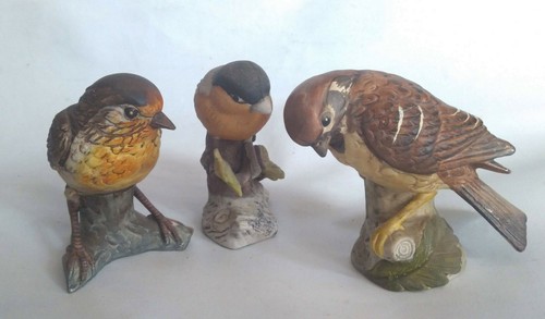 Ceramic birds figurine - birds,