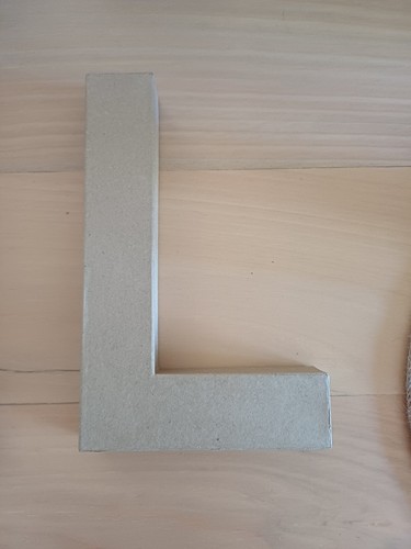 Paper mache letters and - paper,