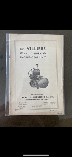 Vintage the villiers 125cc - the,