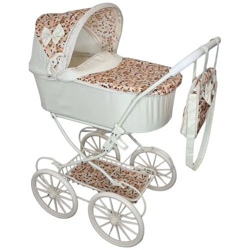 Retro doll pram with - doll,