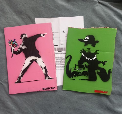 Banksy dismaland artwork set - banksy,