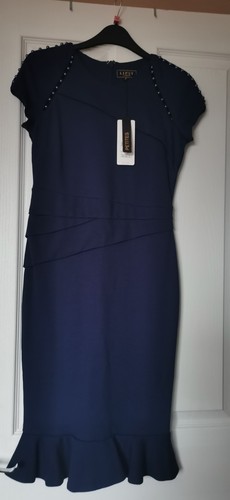 Lipsy navy embellished pearl - navy,