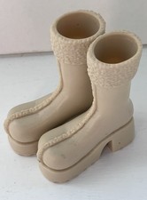Bratz doll shoes cream boots
