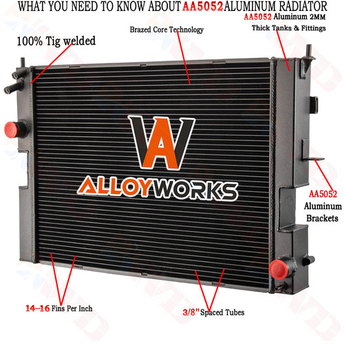 Row aluminum radiator for - 4,