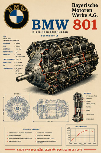 Bmw 801 radial aircraft - 801,