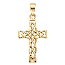 9ct Gold Celtic Cross Pendant
