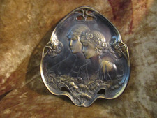 Art Nouveau Bronze  Plated