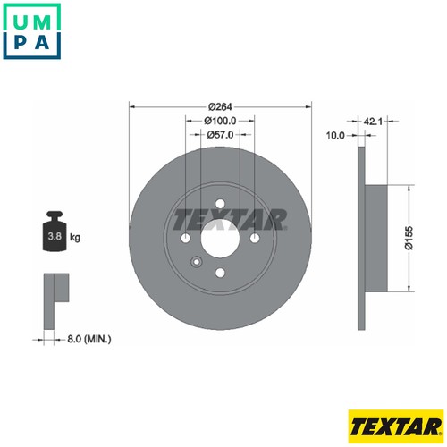 Brake disc 92124703 for - 92124703,