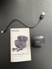 Mixx Audio Earphones StreamBuds Micro M2 Black - True Wireless Bluetooth Earbuds