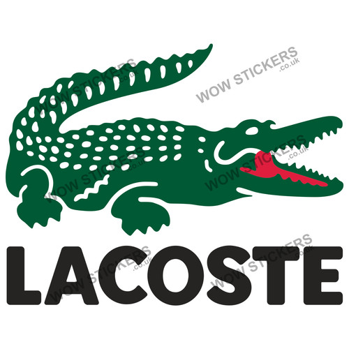 Lacoste sticker car window - , van