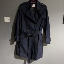 Gap women navy blue trench - navy,